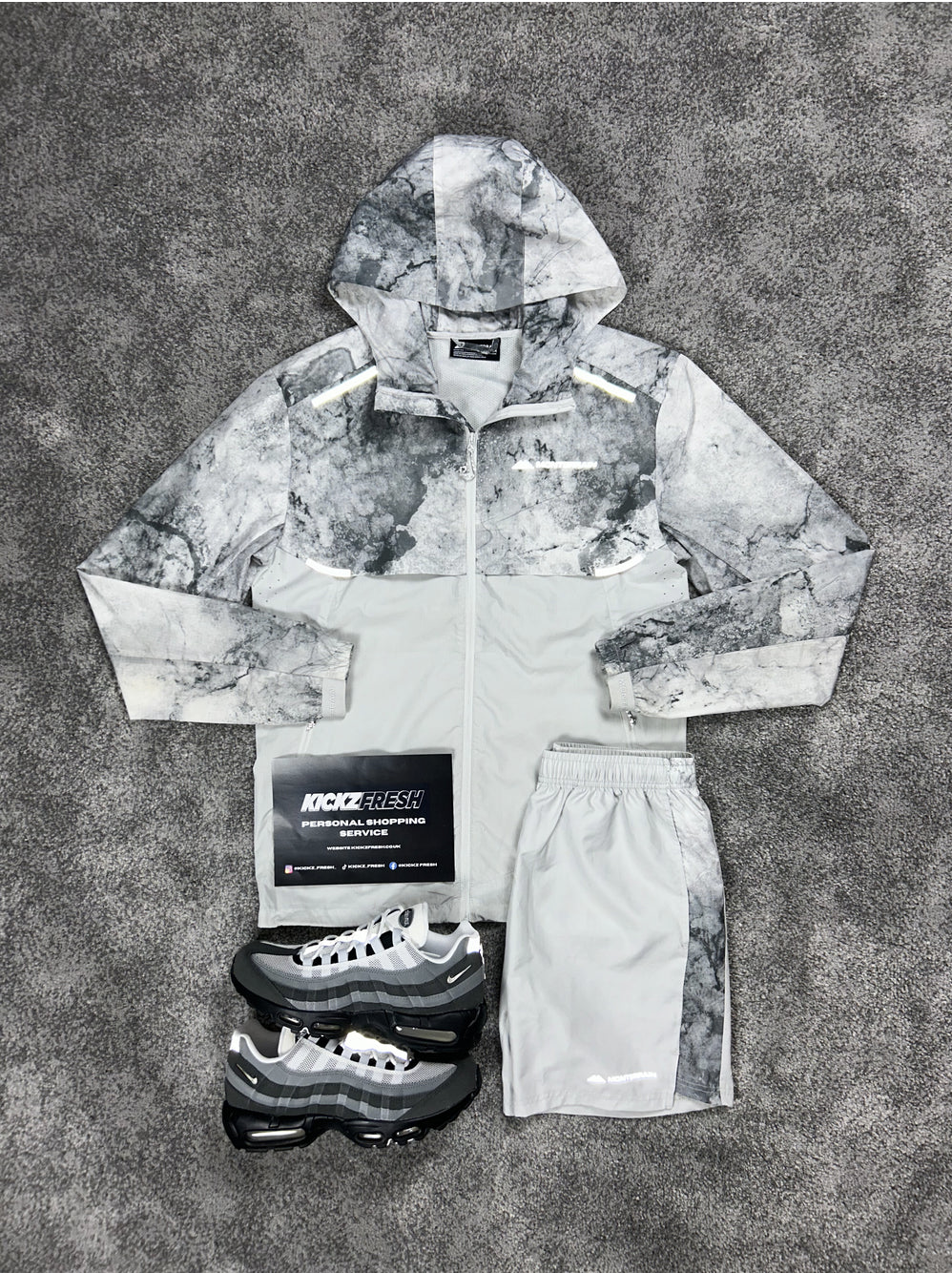 MONTERRAIN GLACIER WIT WINDRUNNER SET VOOR HEREN