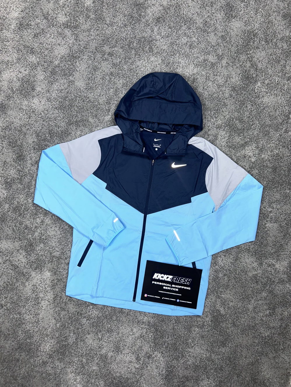 NIKE WINDRUNNER JAS AQUARIUS MARINEBLAUW