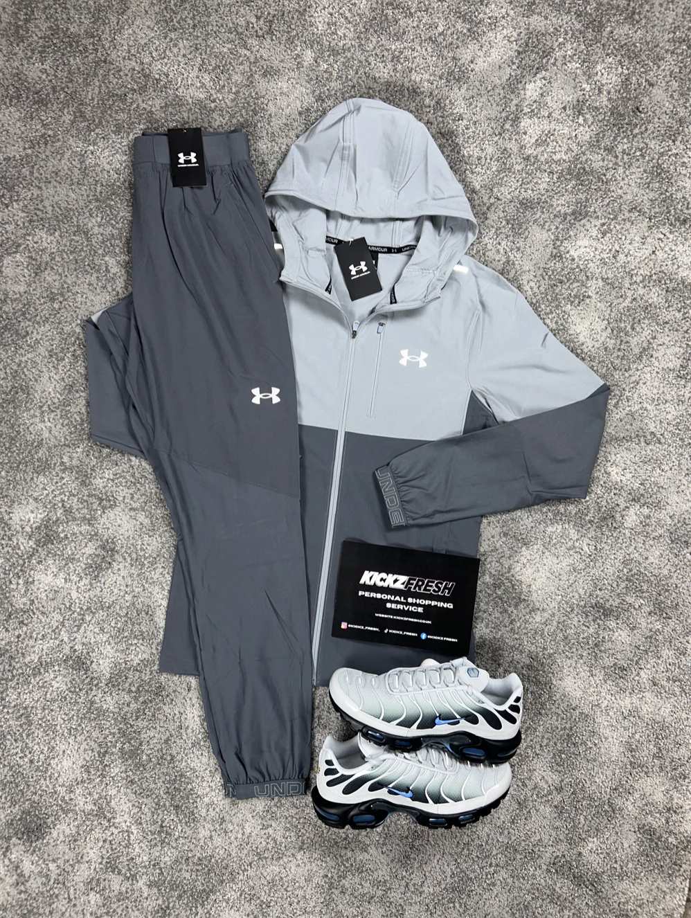 TWEETONIG GRIJS HYBRIDE TRAININGSPAK UNDER ARMOUR