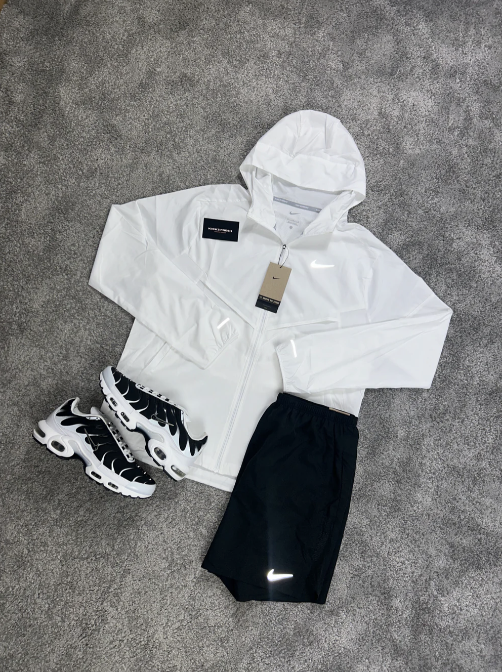NIKE WINDRUNNER-SET IN DRIEVOUDIG WIT VOOR HEREN