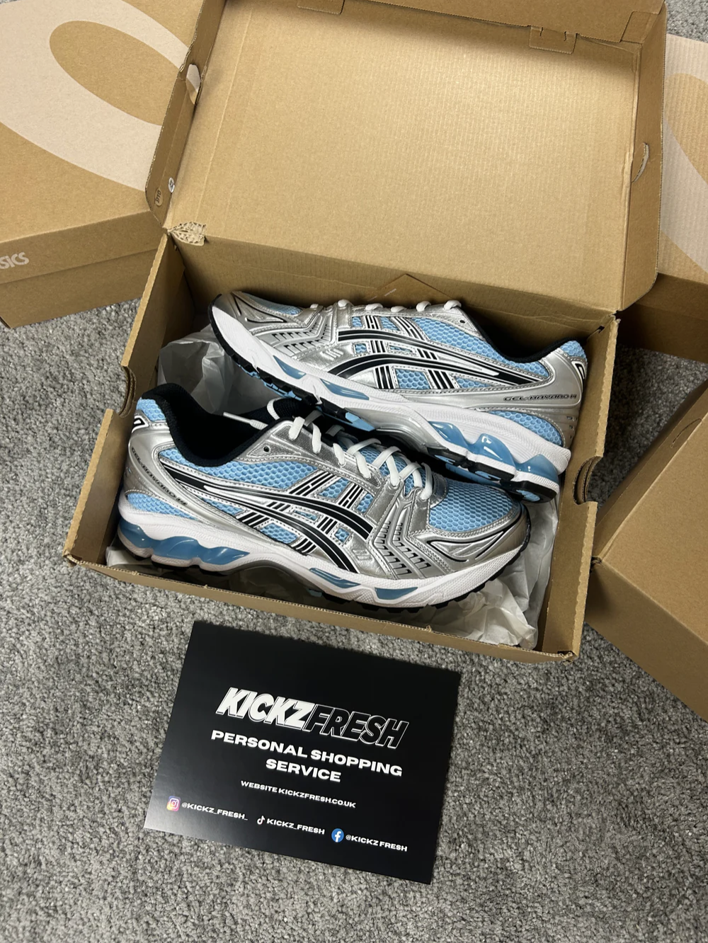 ASICS GEL KAYANO 14 IN ARCTISCH BLAUW