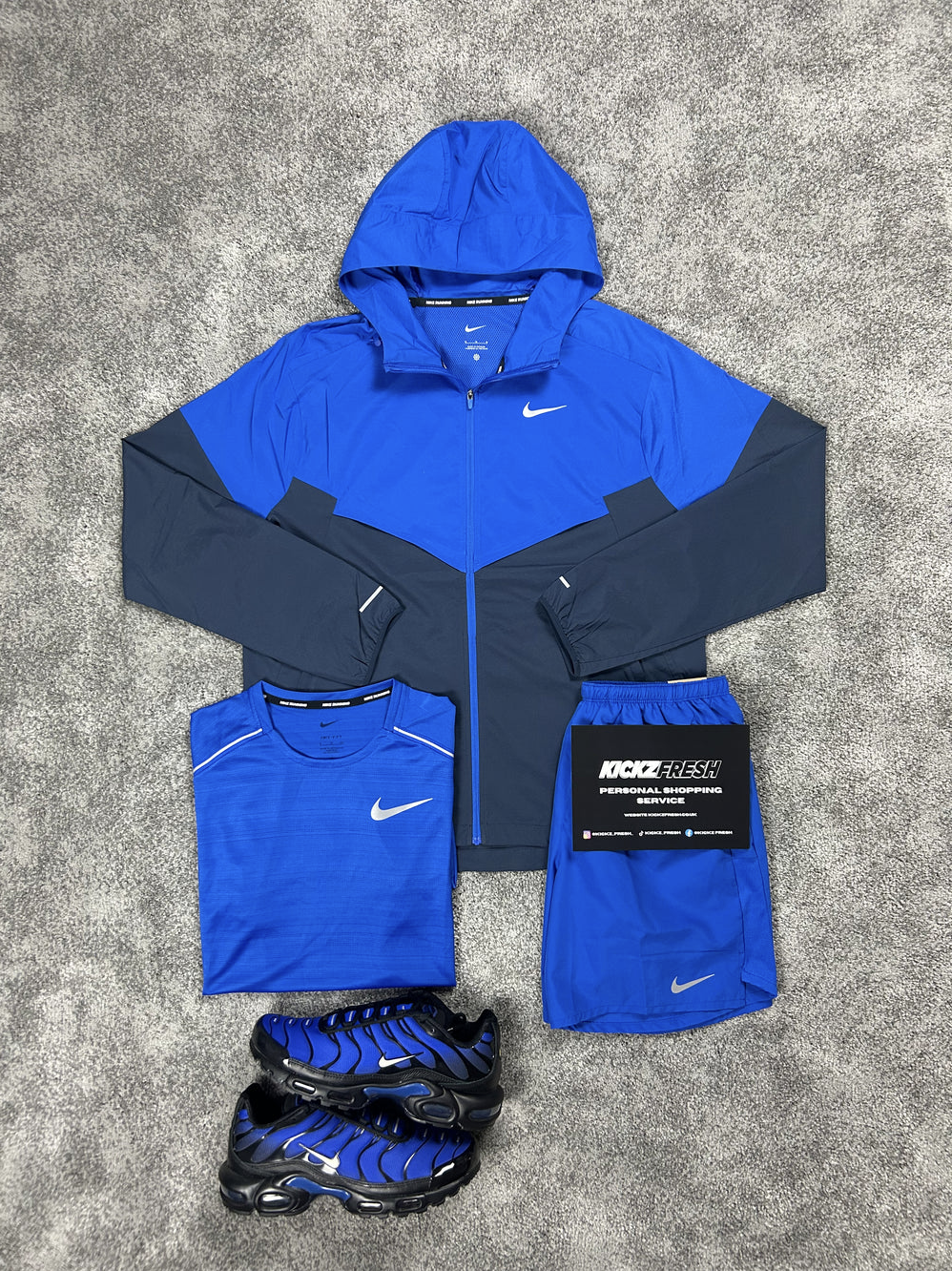NIKE WINDRUNNER 3-DELGIGE SET IN KONINGSBLAUW VOOR HEREN