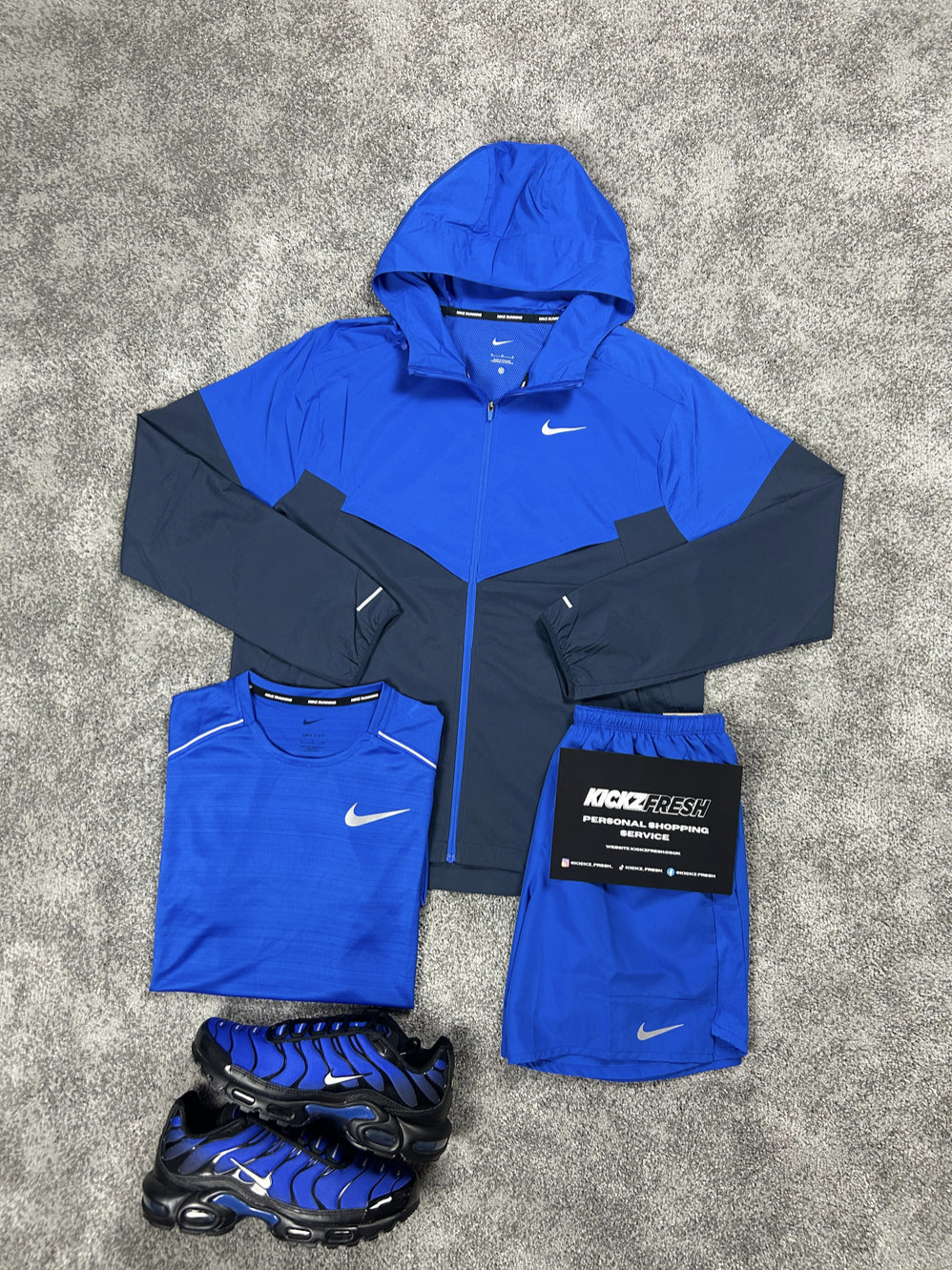 NIKE WINDRUNNER 3-DELGIGE SET IN KONINGSBLAUW VOOR HEREN