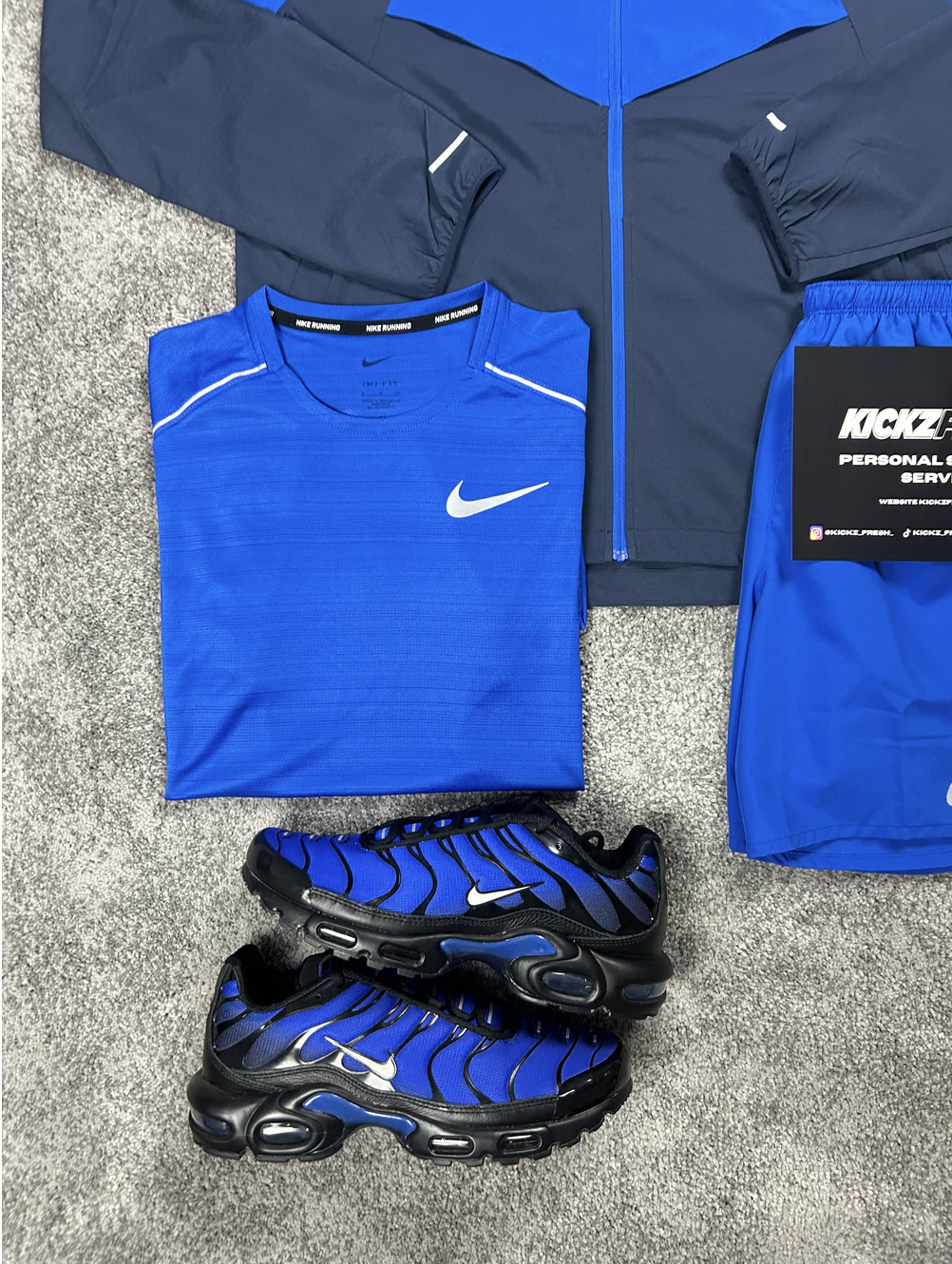 NIKE WINDRUNNER 3-DELGIGE SET IN KONINGSBLAUW VOOR HEREN