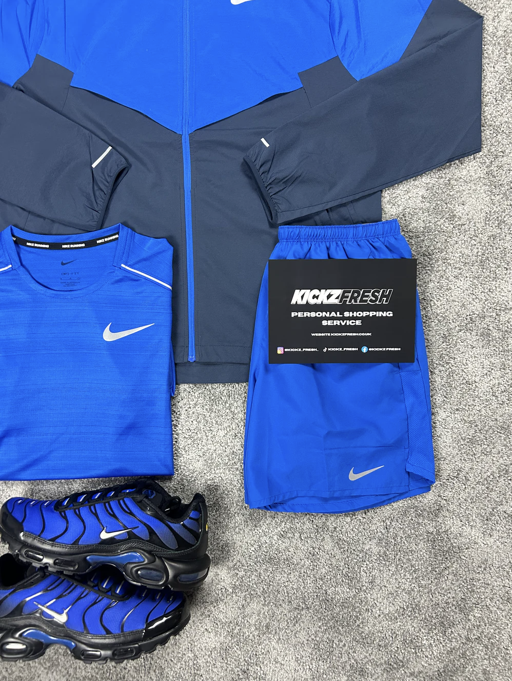 NIKE WINDRUNNER 3-DELGIGE SET IN KONINGSBLAUW VOOR HEREN