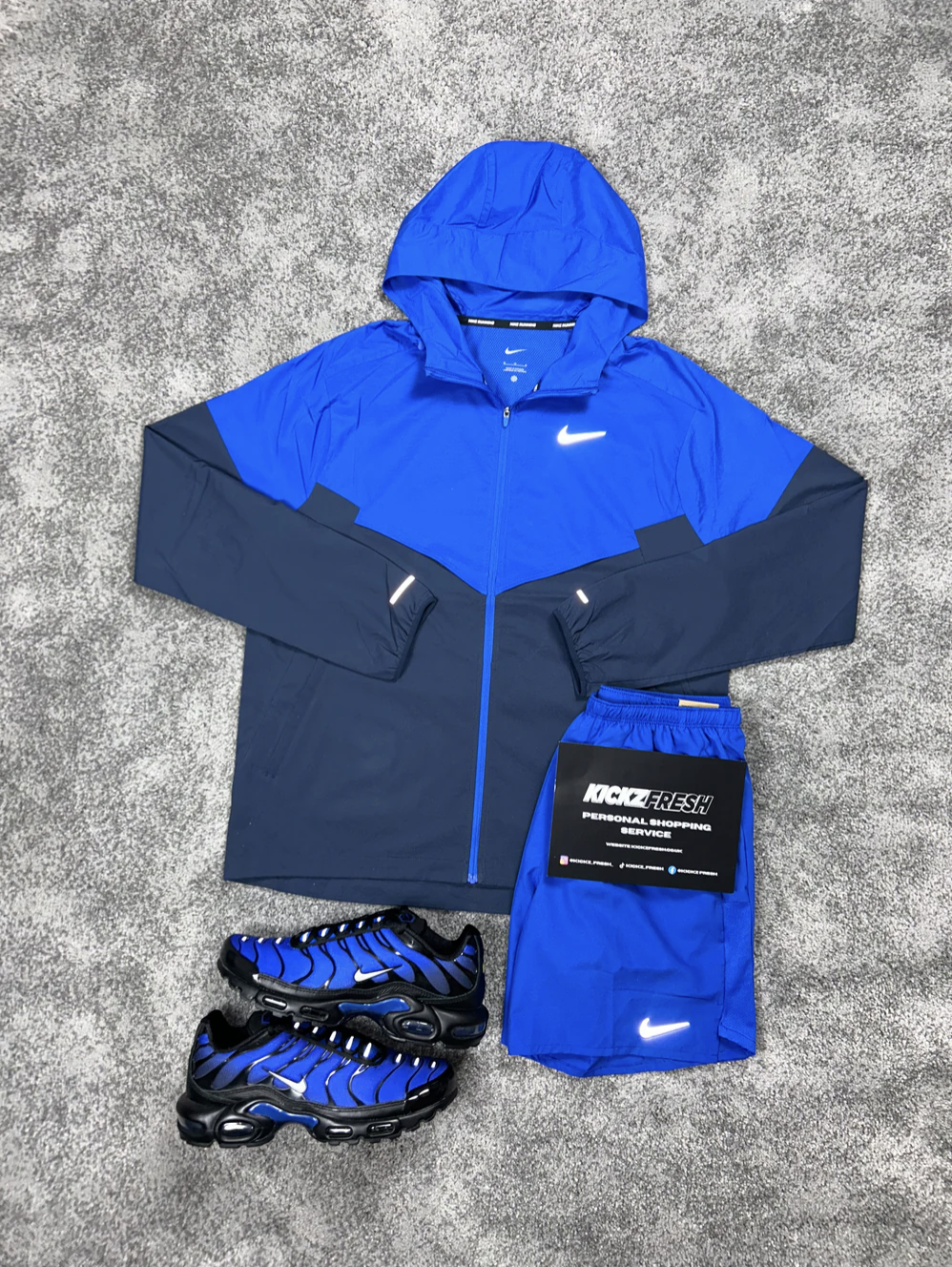 NIKE WINDRUNNER-SET IN KONINGSBLAUW VOOR HEREN