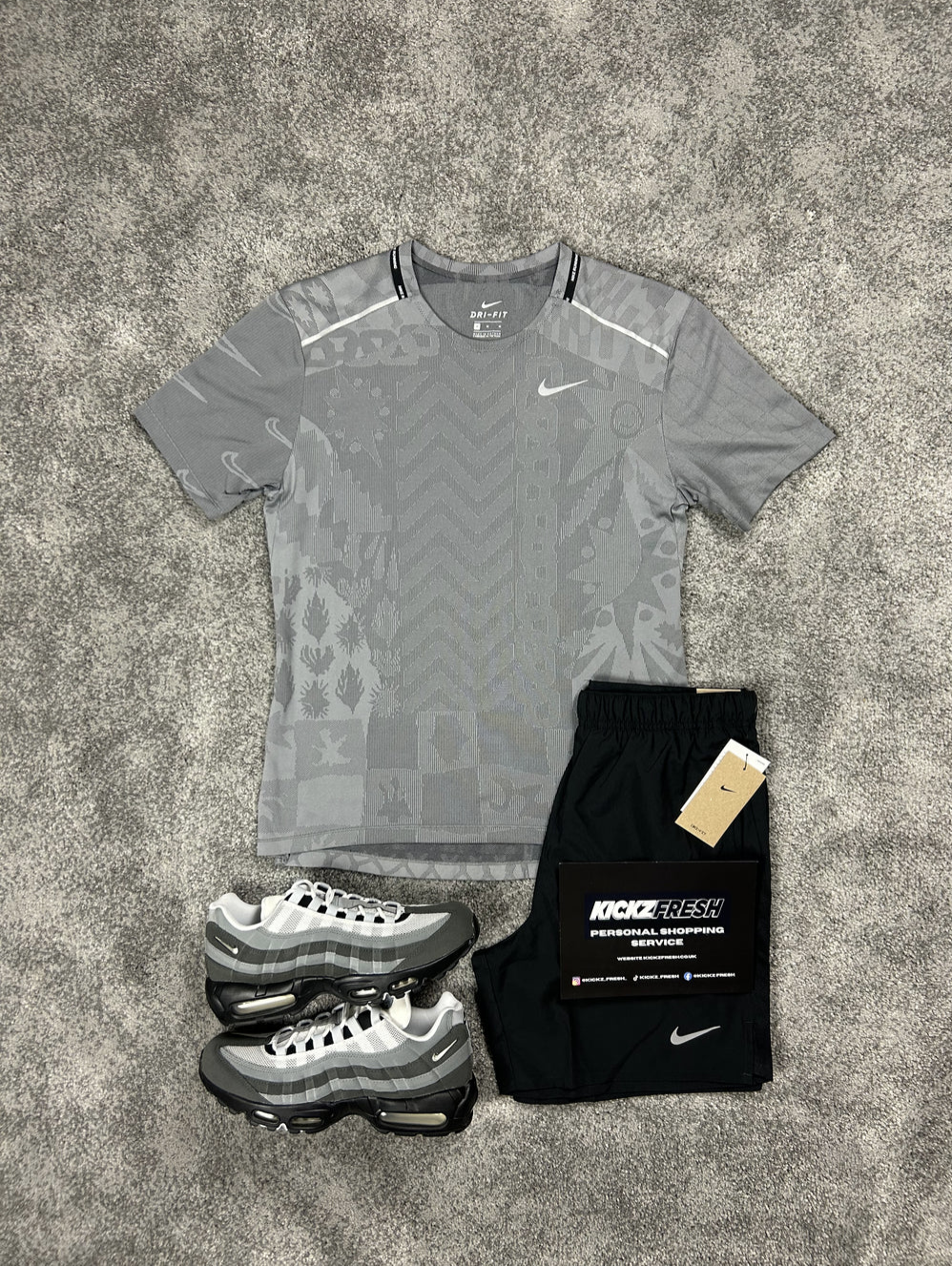 NIKE MILER TOKYO-SET IN GRIJS VOOR HEREN