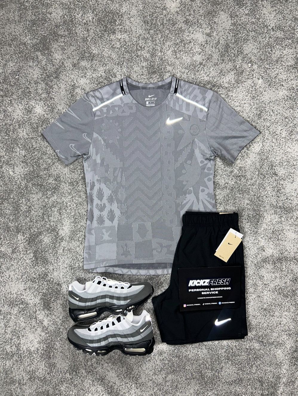 NIKE MILER TOKYO-SET IN GRIJS VOOR HEREN