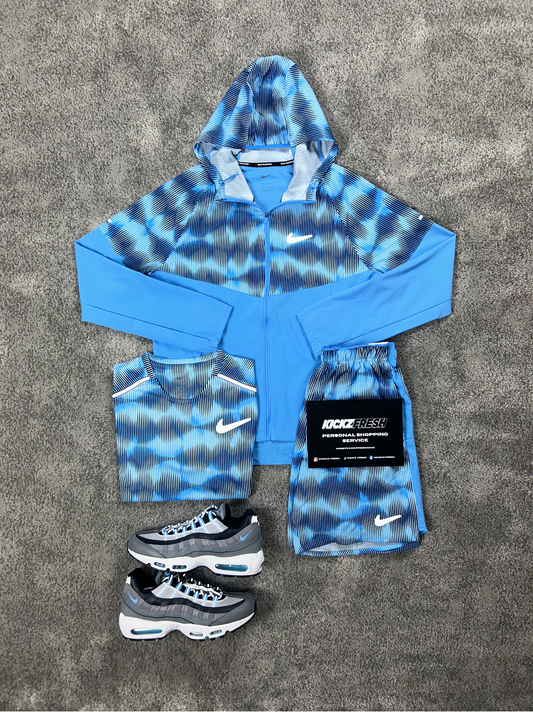 NIKE 3-DELIGE WINDRUNNER SOUNDWAVE UNIVERSITY BLAUW HEREN SET