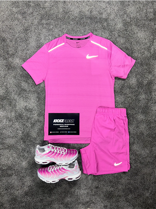 NIKE MILER SET HYPER ROZE VOOR HEREN