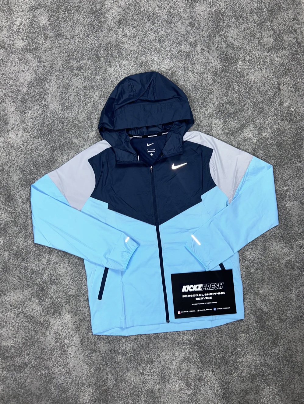 NIKE WINDRUNNER JAS AQUARIUS MARINEBLAUW