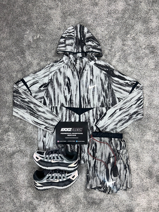NIKE WINDRUNNER-SET MET ZEBRAPRINT VOOR HEREN