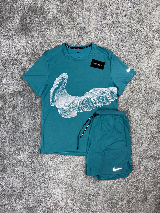 NIKE DIVISION-SET IN ZEEGROEN VOOR HEREN