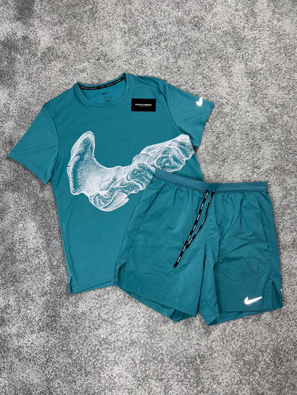 NIKE DIVISION-SET IN ZEEGROEN VOOR HEREN