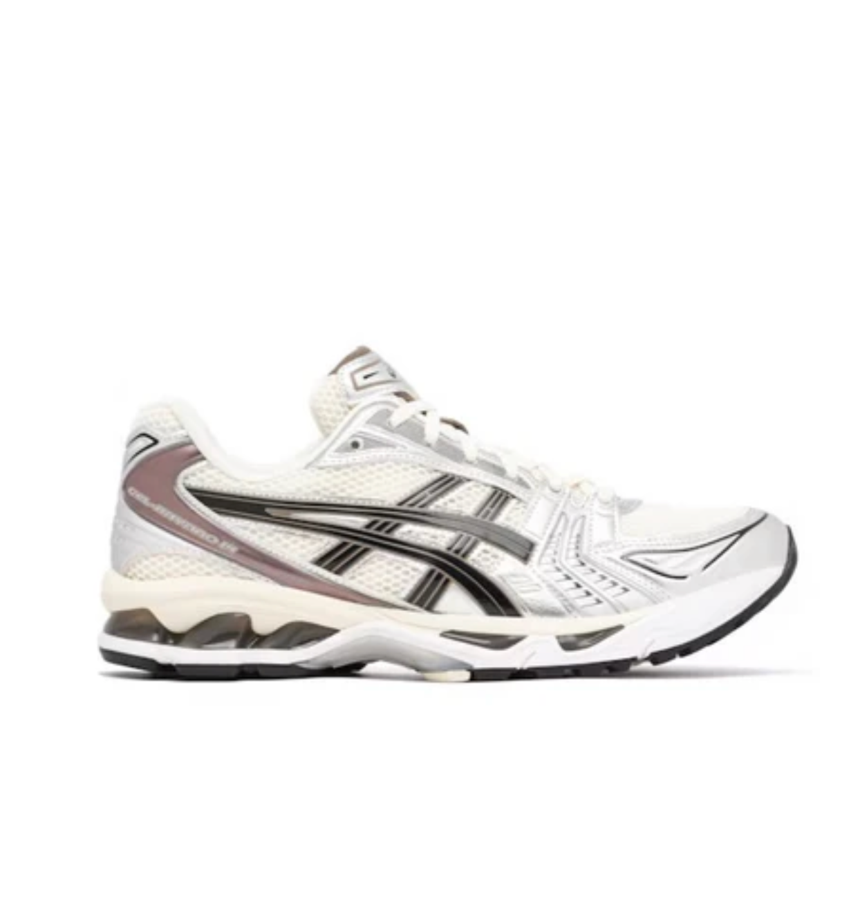 ASICS GEL KAYANO 14 IN CRÈME- EN ZWARTKLEUR