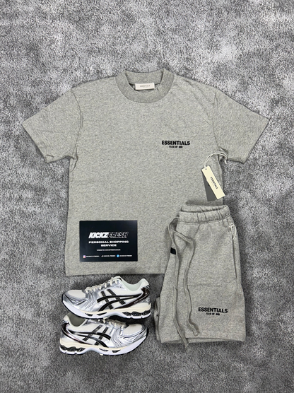 ESSENTIALS FEAR OF GOD-SET IN DONKERE OATMEAL VOOR HEREN