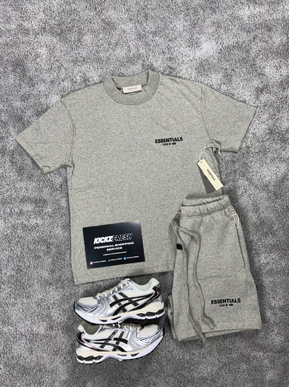 ESSENTIALS FEAR OF GOD-SET IN DONKERE OATMEAL VOOR HEREN