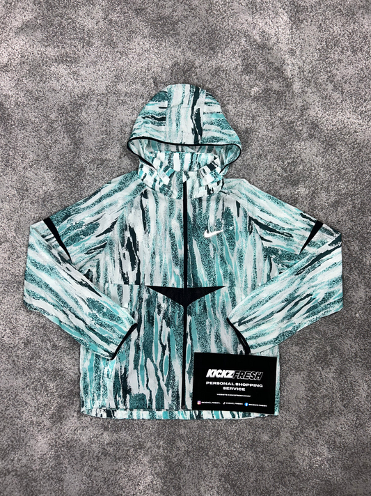 NIKE WINDRUNNER-JAS MET ZEBRAPRINT IN JADE