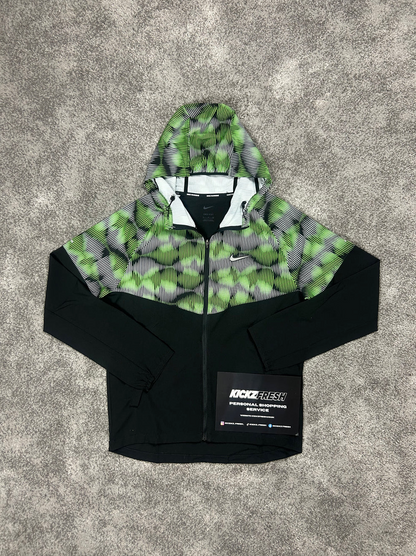NIKE WINDRUNNER-JAS SOUNDWAVE IN STOOMGROEN