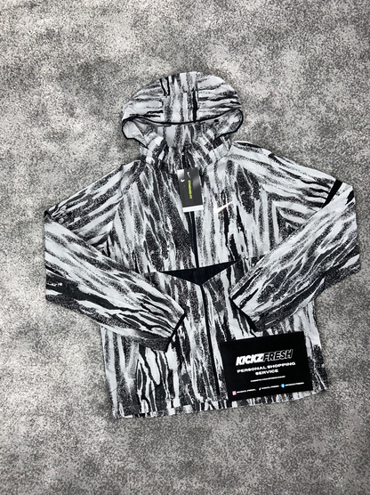 NIKE WINDRUNNER-JAS MET ZEBRAPRINT "ZWART WIT"