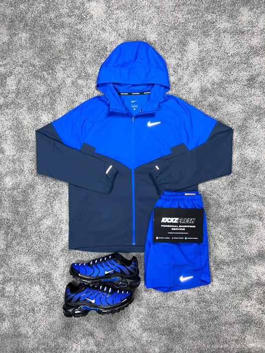 NIKE WINDRUNNER-SET IN KONINGSBLAUW VOOR HEREN