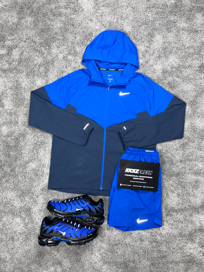 NIKE WINDRUNNER-SET IN KONINGSBLAUW VOOR HEREN